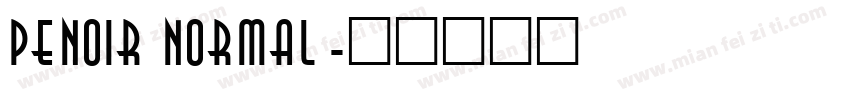 Penoir Normal字体转换